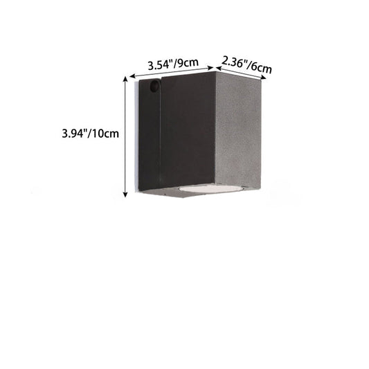 Moderne Einfachheit Waterproof verstellbare Winkel quadratische Aluminium LED Wandleuchte Lampe für outdoor Patio