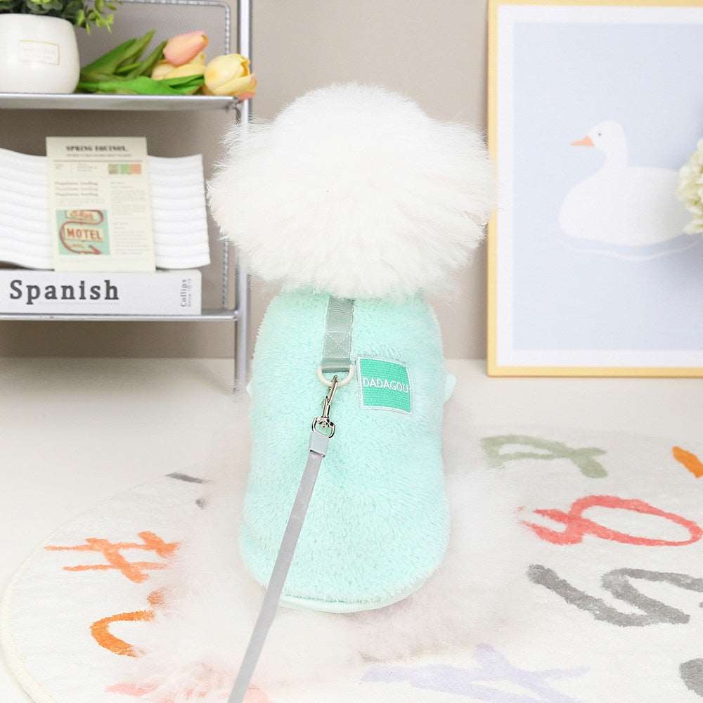 Fleece Pet™ - Elastischer Jumpsuit mit Zugring für Welpen und Katzen