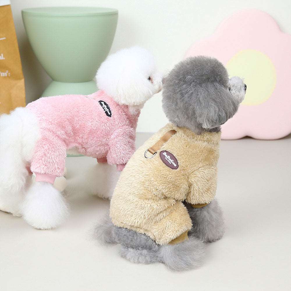 Fleece Pet™ - Elastischer Jumpsuit mit Zugring für Welpen und Katzen