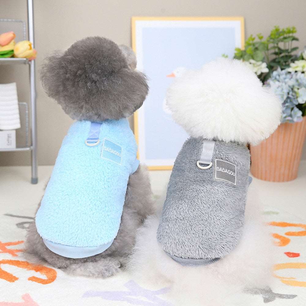 Fleece Pet™ - Elastischer Jumpsuit mit Zugring für Welpen und Katzen
