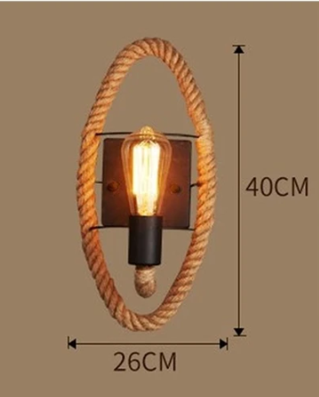 Vintage Rope Wandleuchte