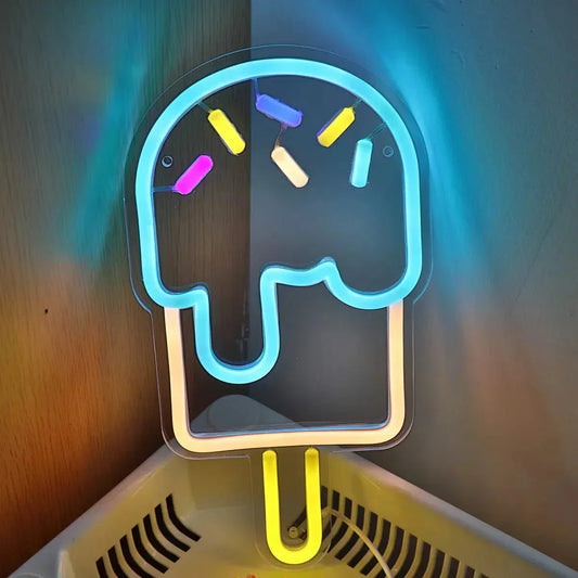 Neonlicht am Stiel