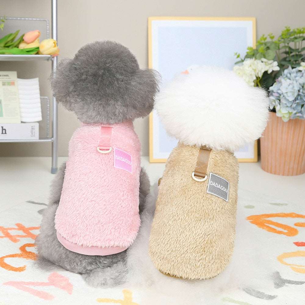 Fleece Pet™ - Elastischer Jumpsuit mit Zugring für Welpen und Katzen