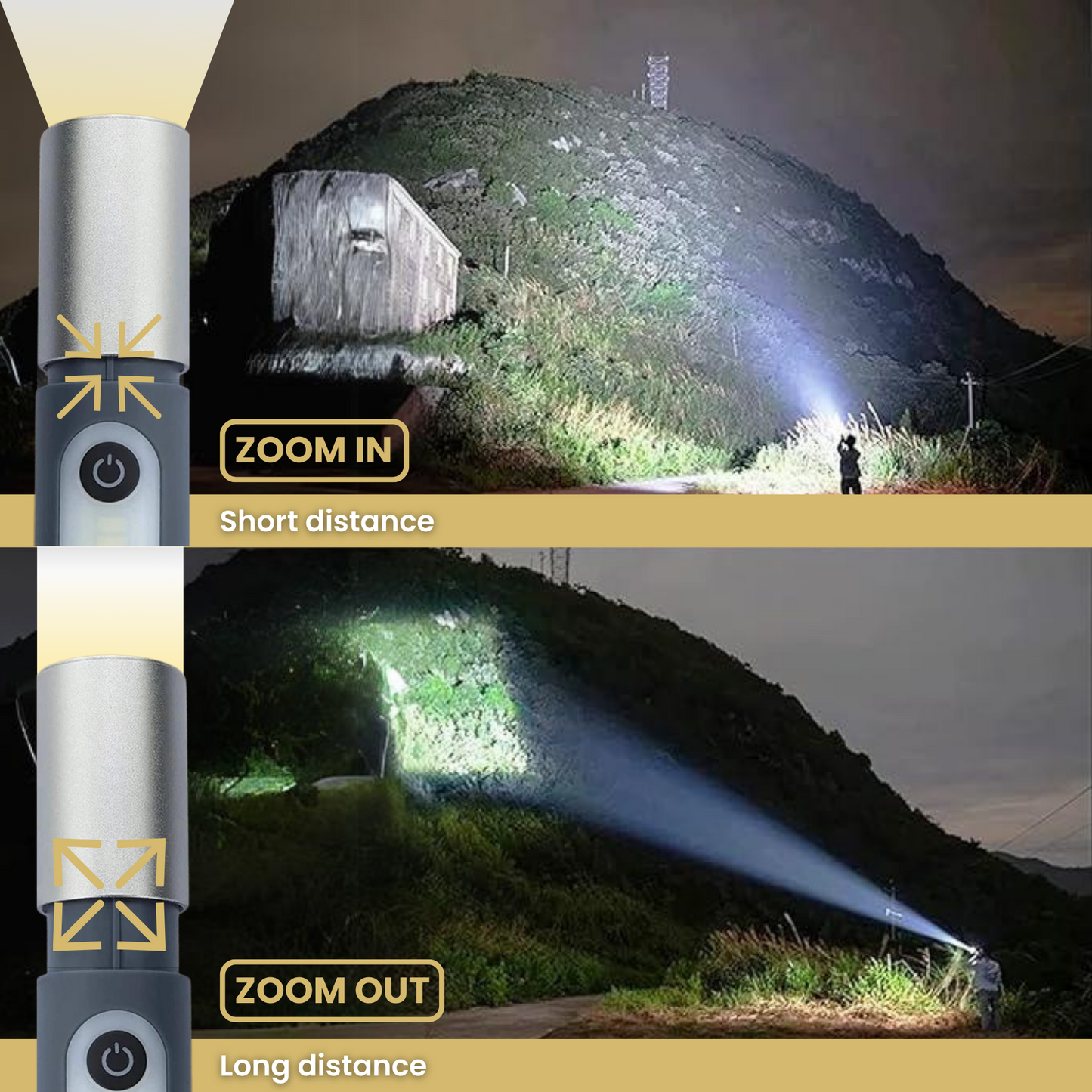 Zenlight™ - Wiederaufladbare LED-Taschenlampe