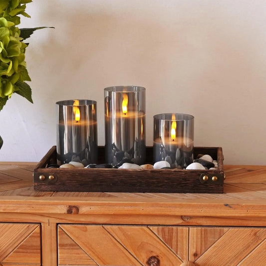 FlackerndeKerze™ - Flammenlose Set Light Led Kerze mit Fernbedienung