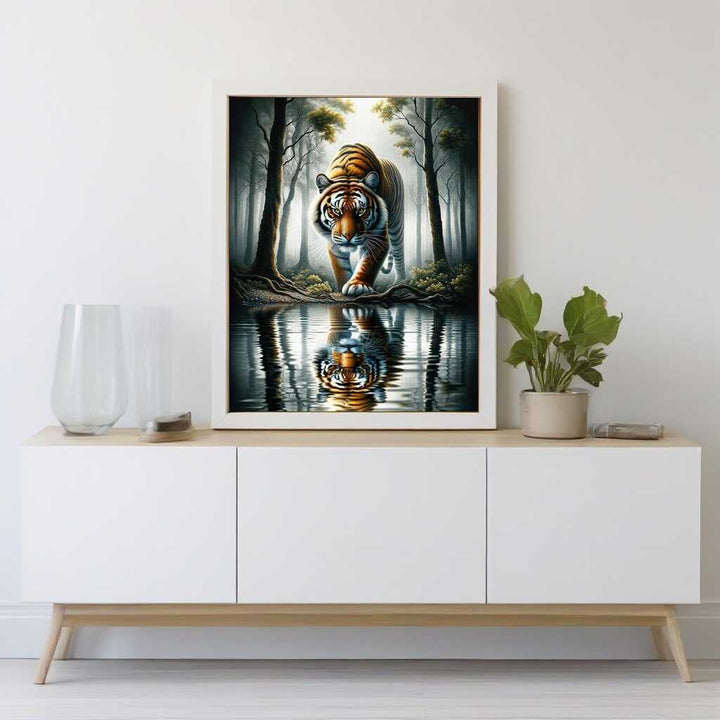 2+1 gratis! |  Diamond Painting - Tiger im Wald