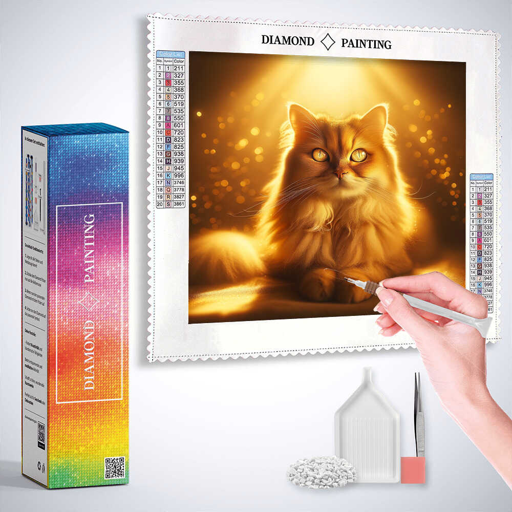2+1 gratis! |  Diamond Painting - Sonnenfunken Samtpfote