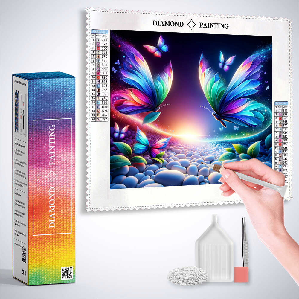 2+1 gratis! |  Diamond Painting - Traumhafte Schmetterlinge