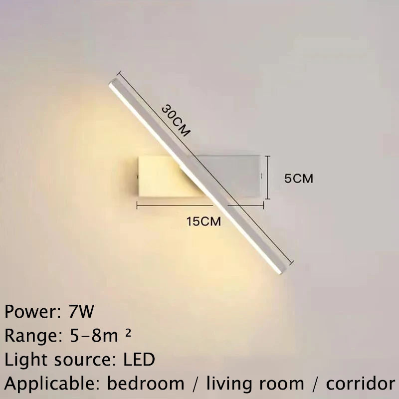 Drehbare LED Wandlampe - Moderne Lampe für Schlafzimmer & Wohnzimmer