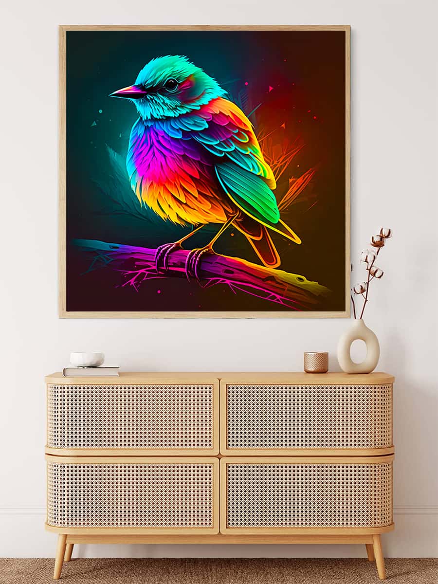 2+1 gratis! |  AB Diamond Painting - Zaubervogel farbenfroh