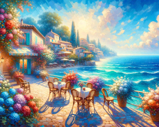 2+1 gratis! |  Diamond Painting - Meeresterasse