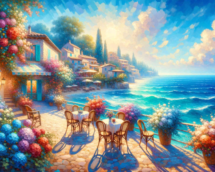 2+1 gratis! |  Diamond Painting - Meeresterasse