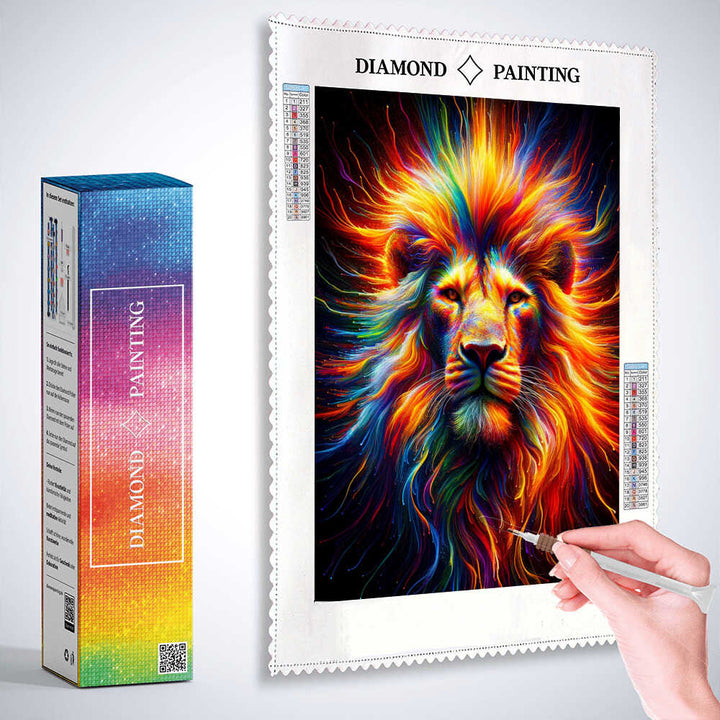 2+1 gratis! |  Diamond Painting - Fadenblitz Löwe