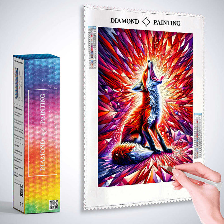 2+1 gratis! |  Diamond Painting - Gähnender Fuchs