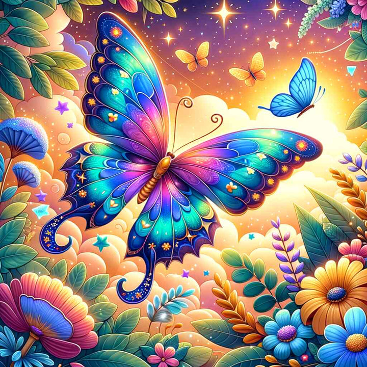 2+1 gratis! |  Diamond Painting - Schmetterling Cartoon