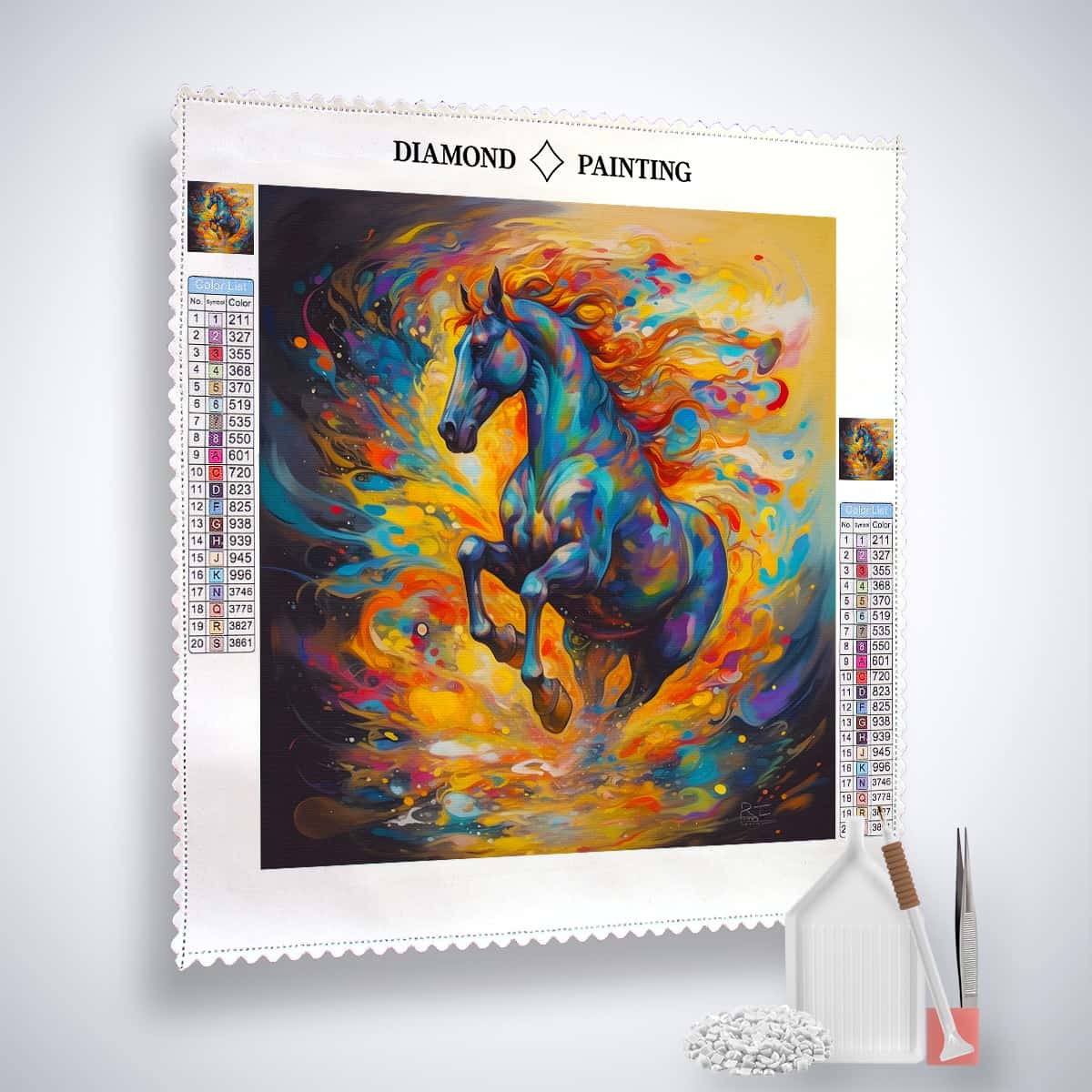 2+1 gratis! |  Diamond Painting - Galoppierendes Pferd