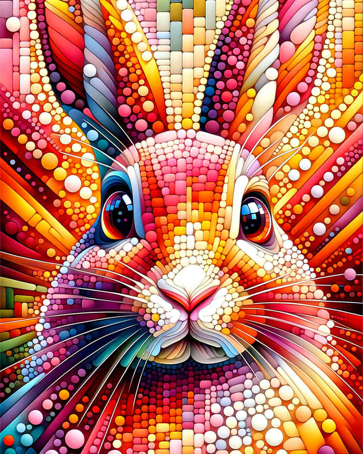 2+1 gratis! |  Diamond Painting - Hasenportrait