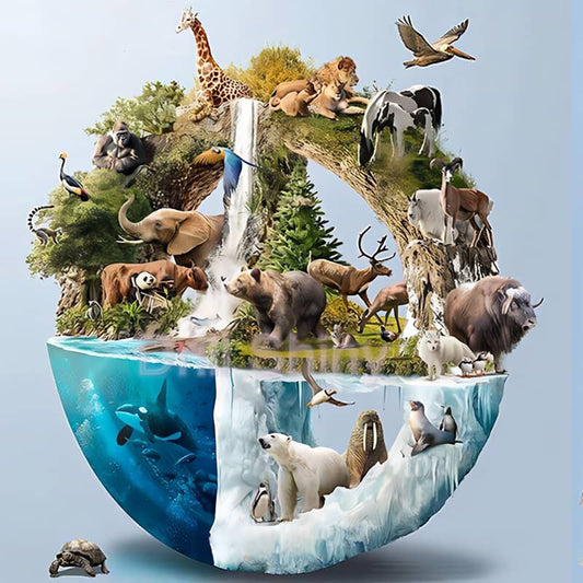 2+1 gratis! |  Diamond Painting - Welt der Tiere