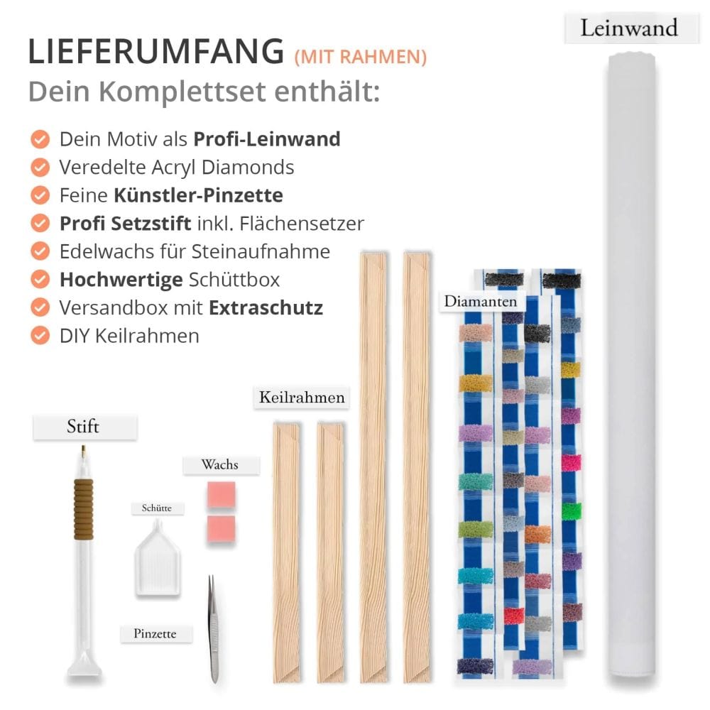 2+1 gratis! |  Diamond Painting - Klatschmohn im Abendrot