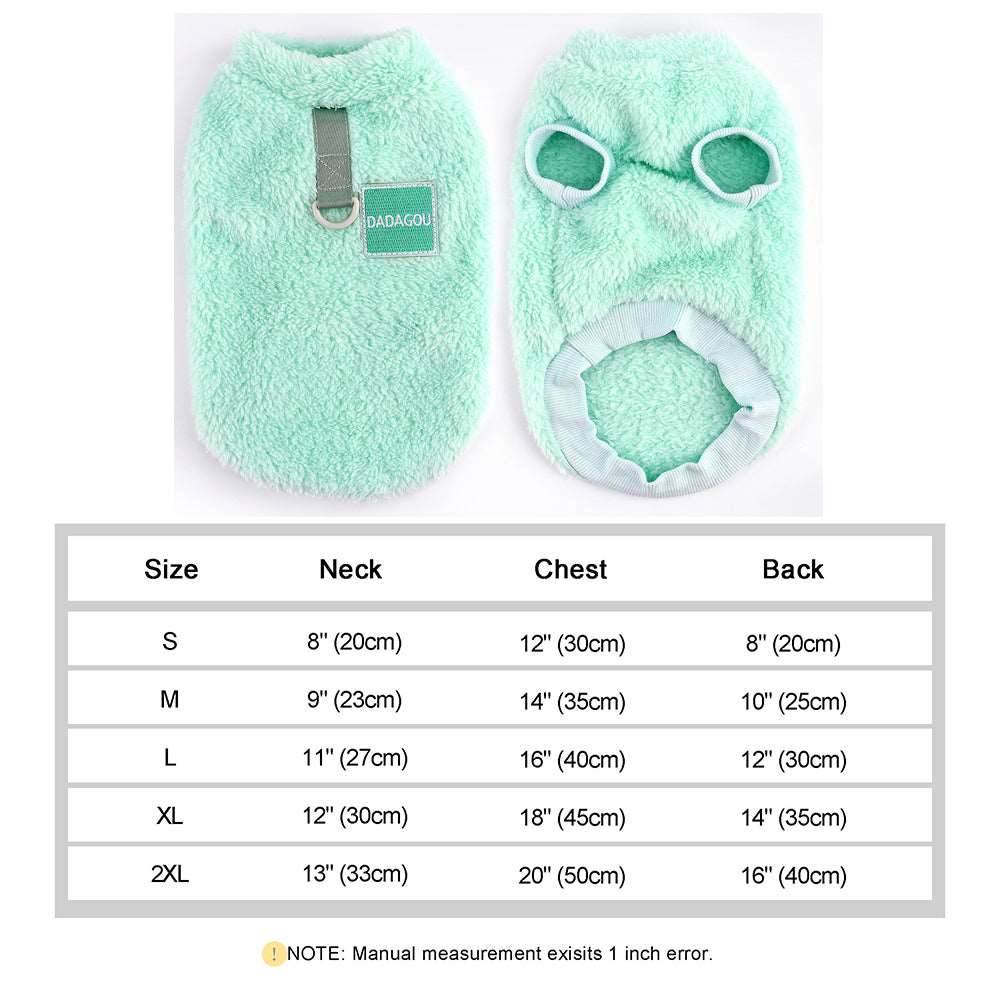 Fleece Pet™ - Elastischer Jumpsuit mit Zugring für Welpen und Katzen