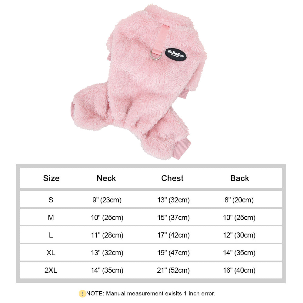 Fleece Pet™ - Elastischer Jumpsuit mit Zugring für Welpen und Katzen