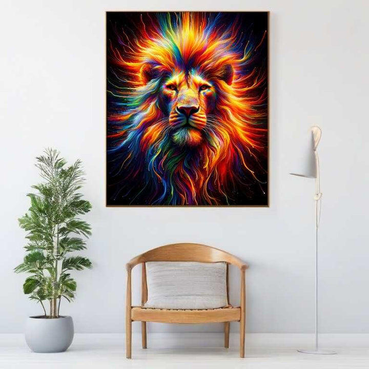 2+1 gratis! |  Diamond Painting - Fadenblitz Löwe