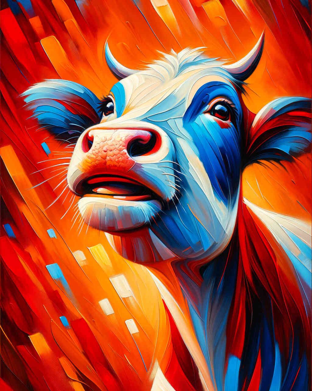 2+1 gratis! |  Diamond Painting - Lächelnde Kuh