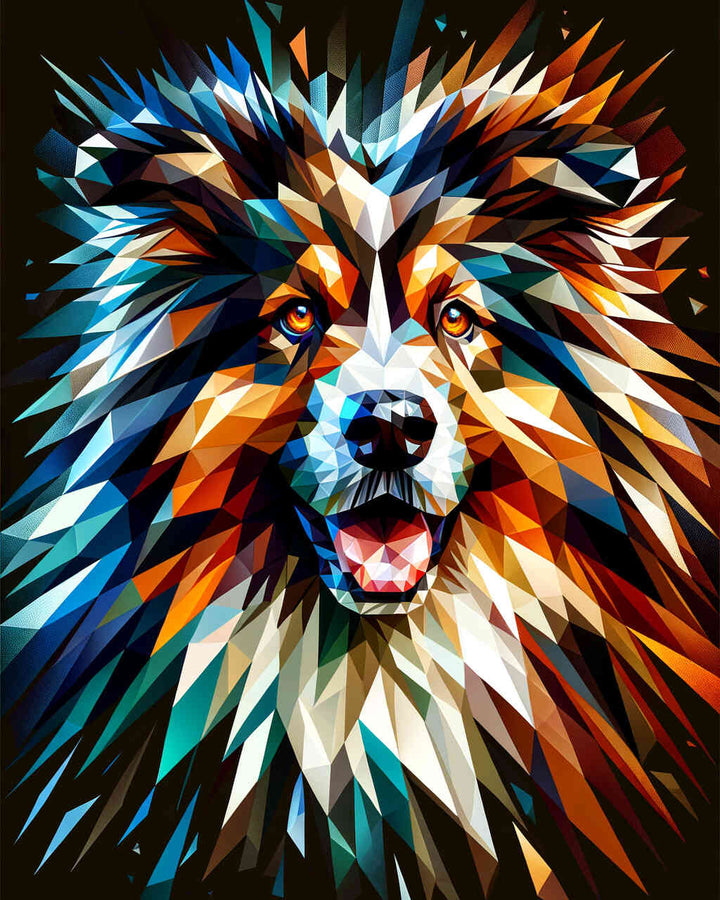 2+1 gratis! |  Diamond Painting - Berghund Portrait
