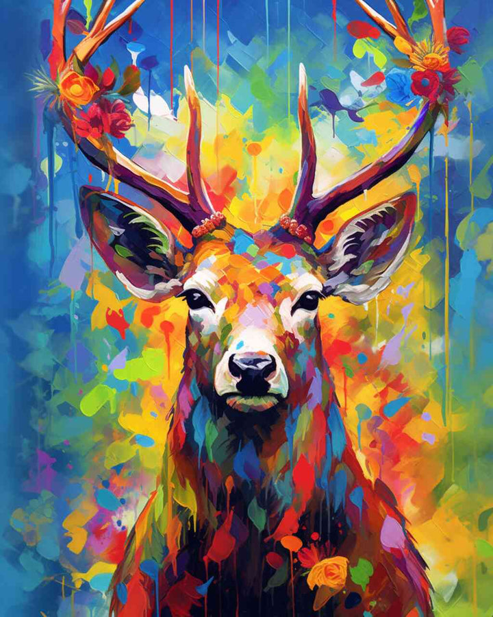 2+1 gratis! |  Diamond Painting - Farbenpracht des Waldes, abstrakt