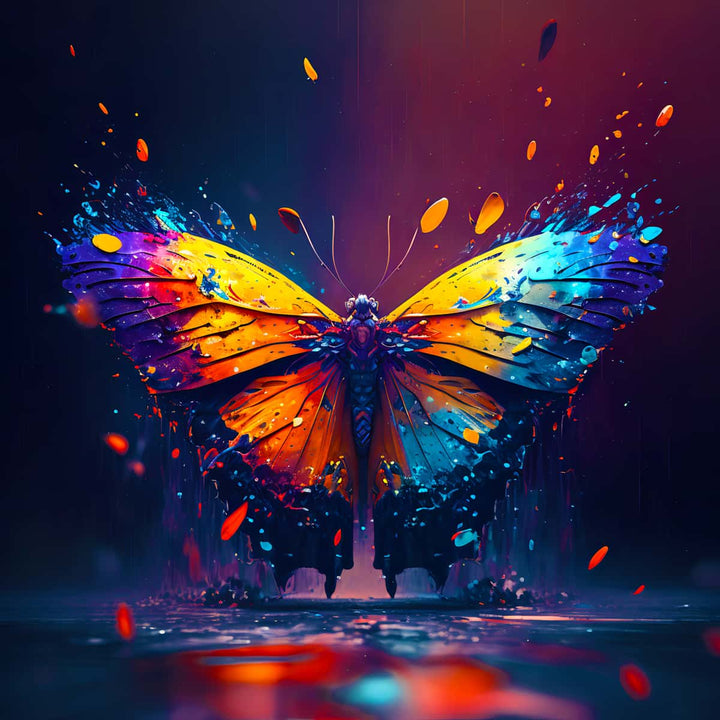 2+1 gratis! |  AB Diamond Painting - Schmetterling Farbenprächtig