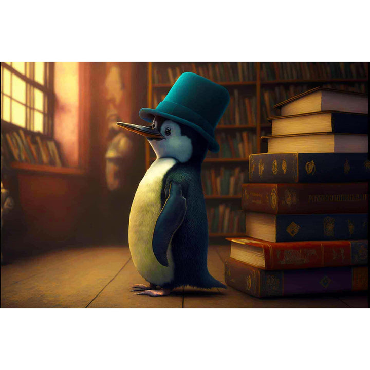 2+1 gratis! |  Diamond Painting - Pinguin mit Hut