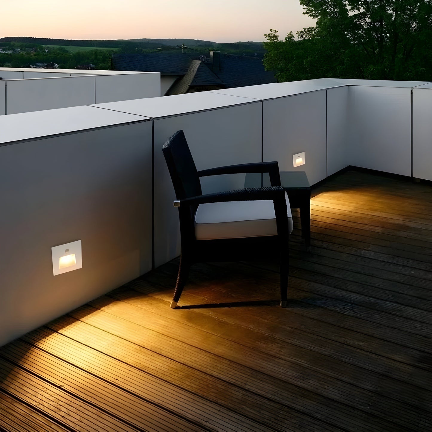 Licht - Wasserdichtes Outdoor Quadrat LED Sensor Nachtlicht