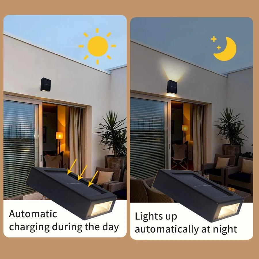 Outdoor Solar LED Wasserdichte Wandlampe