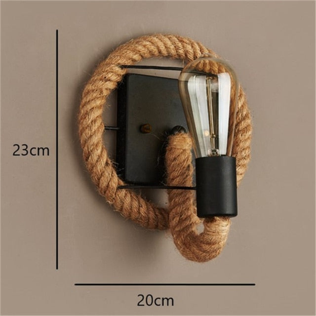 Vintage Rope Wandleuchte