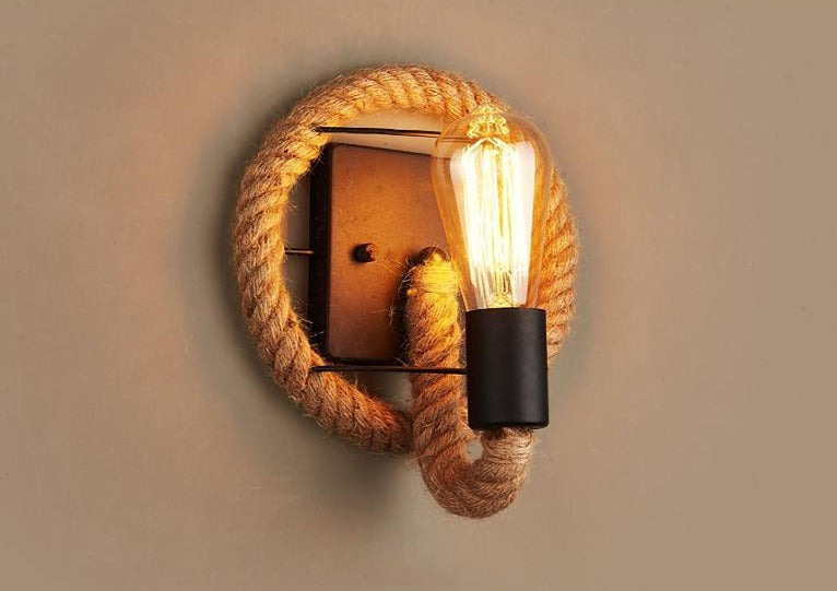 Vintage Rope Wandleuchte