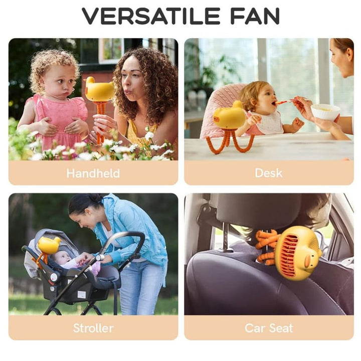 StrollerFan - Verstellbare Entenform Baby Kinderwagen Fan