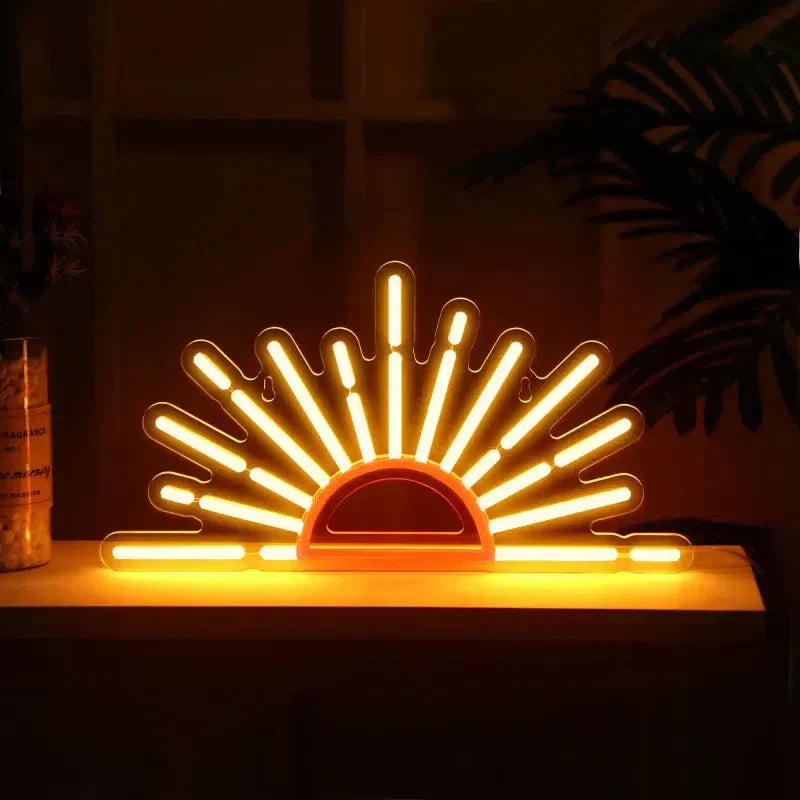 LED-Neonlicht „Aufgehende Sonne“