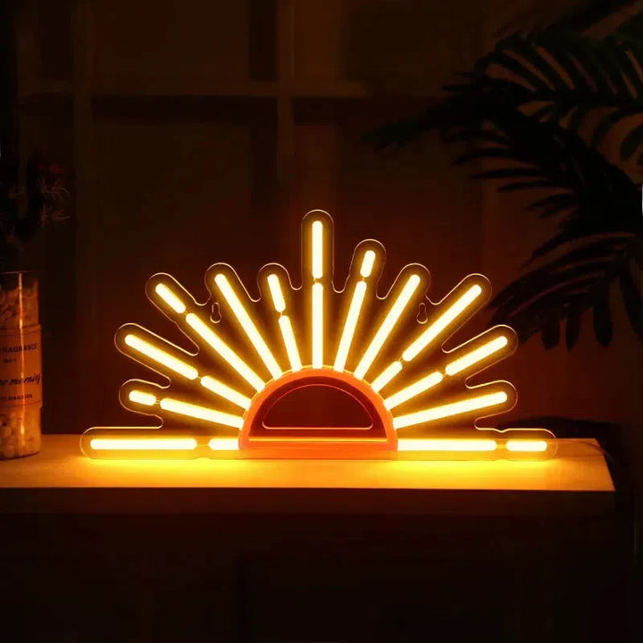 LED-Neonlicht „Aufgehende Sonne“