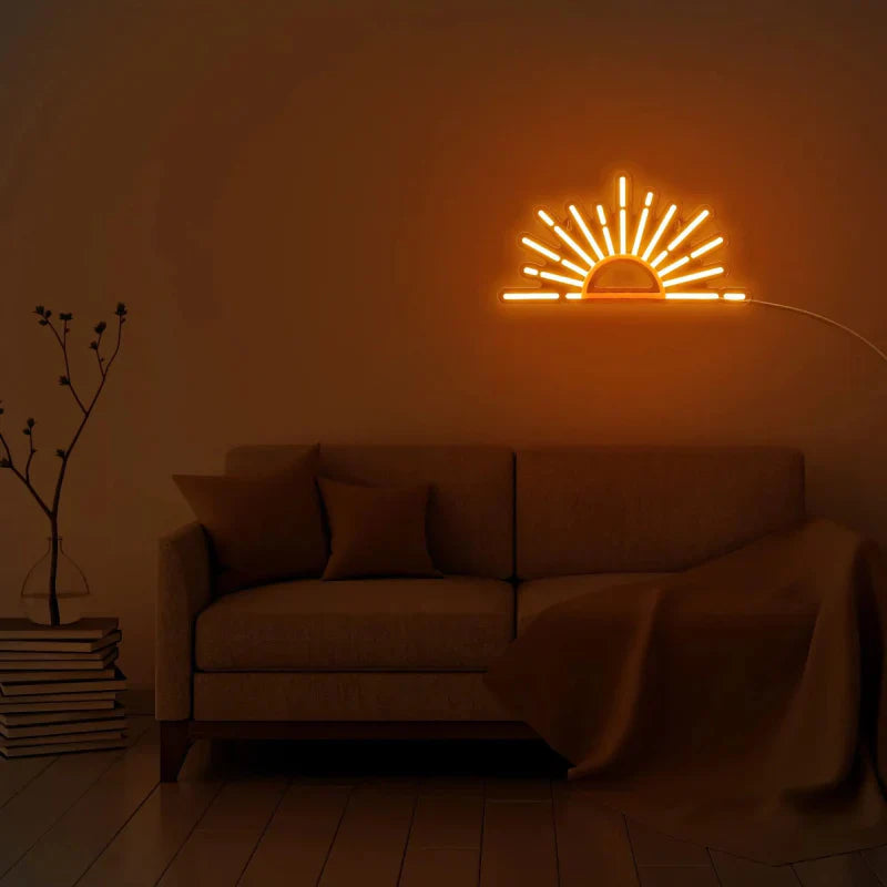 LED-Neonlicht „Aufgehende Sonne“