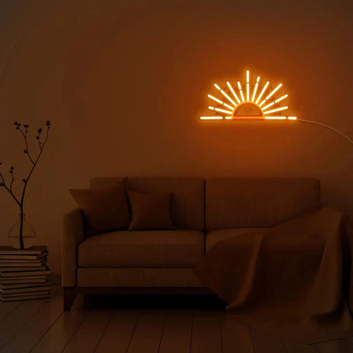 LED-Neonlicht „Aufgehende Sonne“