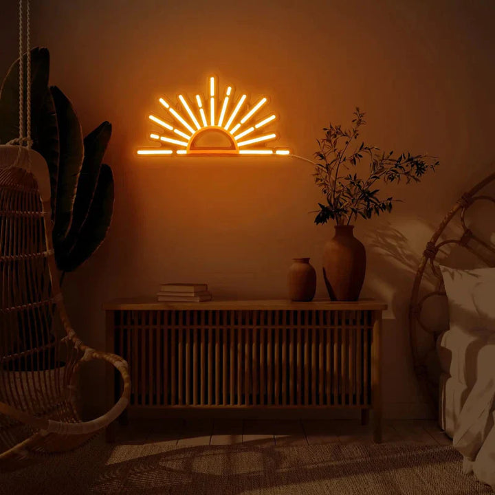 LED-Neonlicht „Aufgehende Sonne“