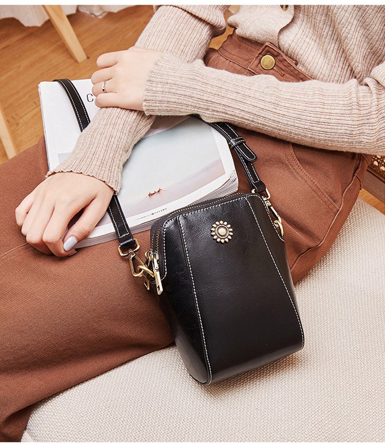 City Chic™ - Stylische Mini Crossbody Tasche aus Leder