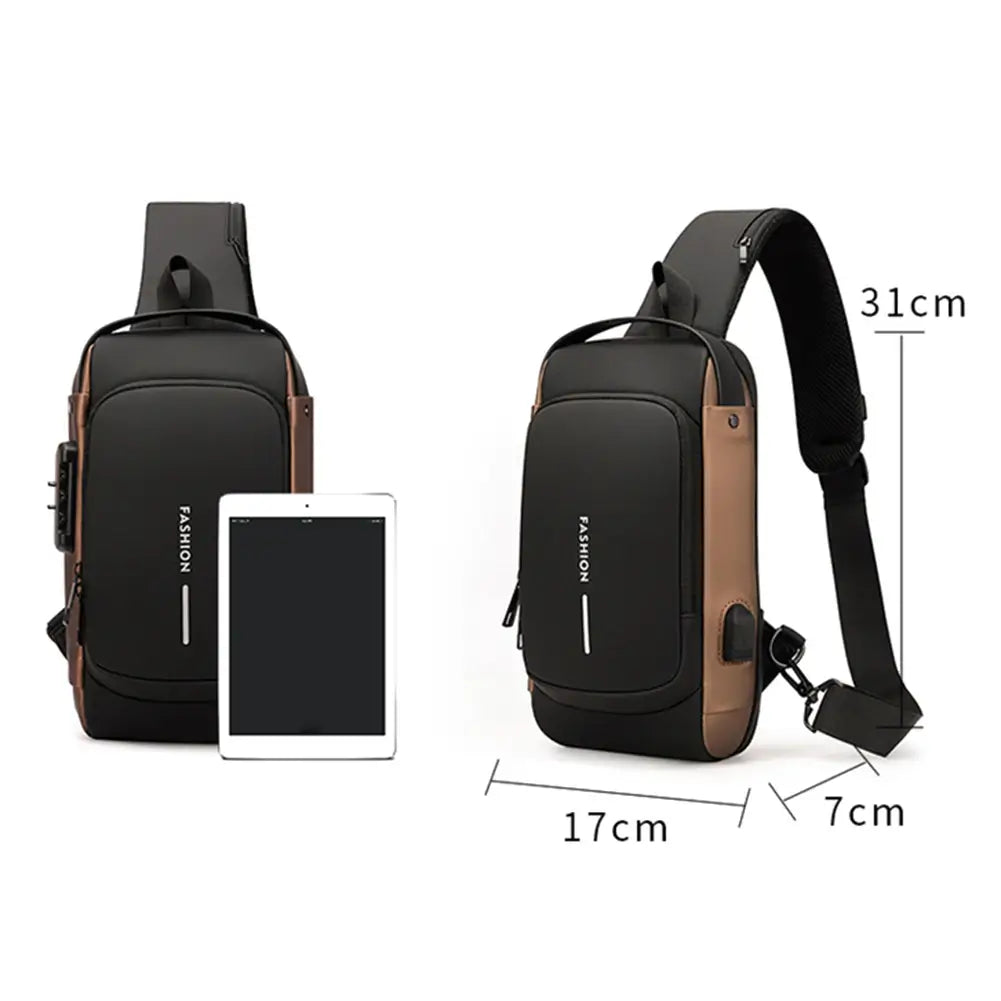 Fashion™ - Crossbody-Tasche mit USB-Ladefunktion