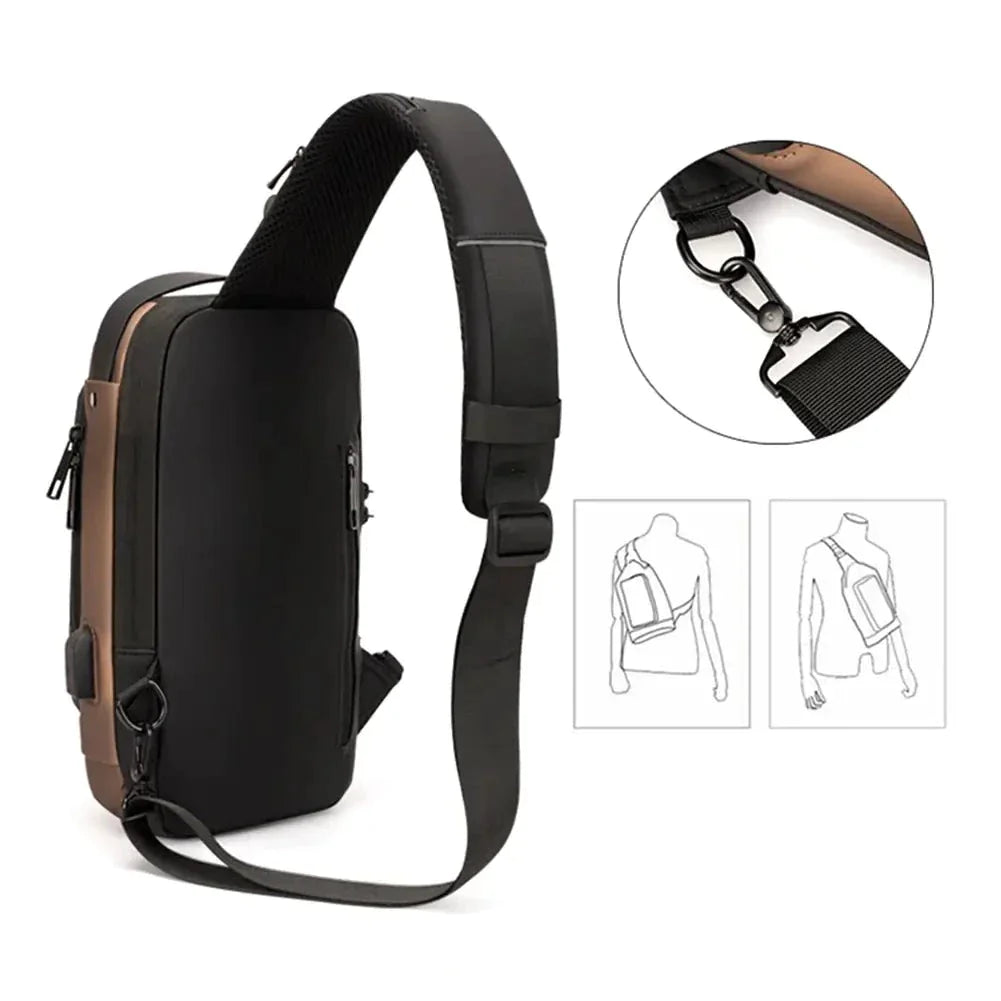 Fashion™ - Crossbody-Tasche mit USB-Ladefunktion
