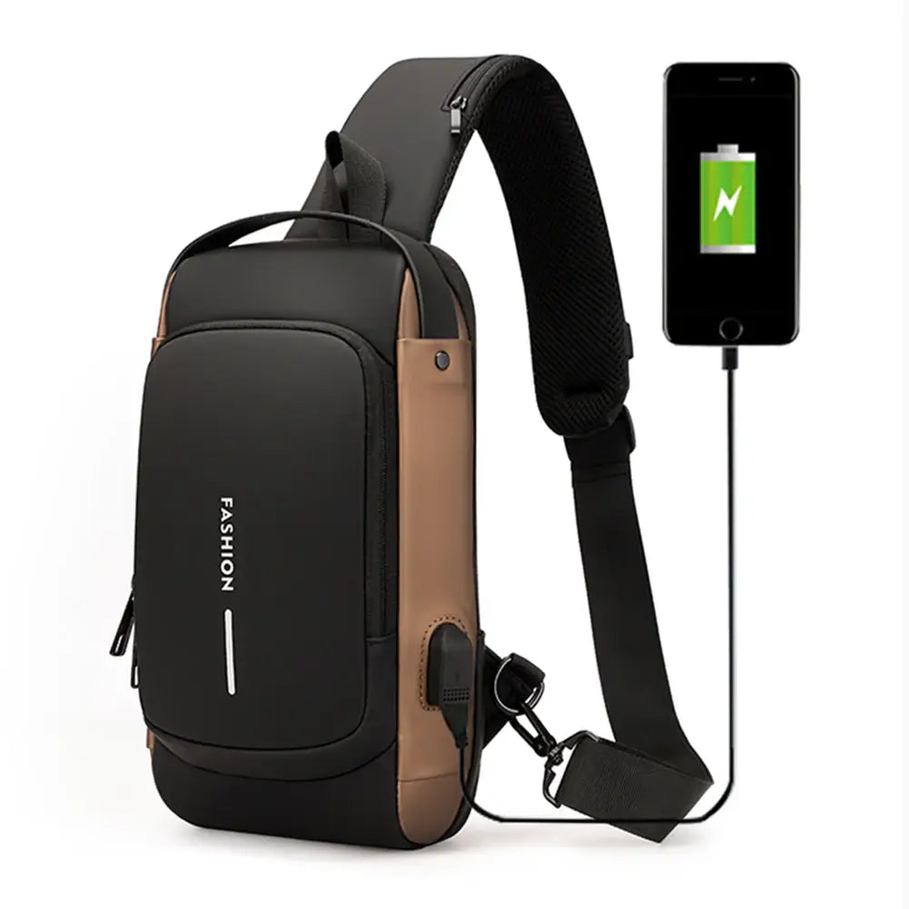 Fashion™ - Crossbody-Tasche mit USB-Ladefunktion