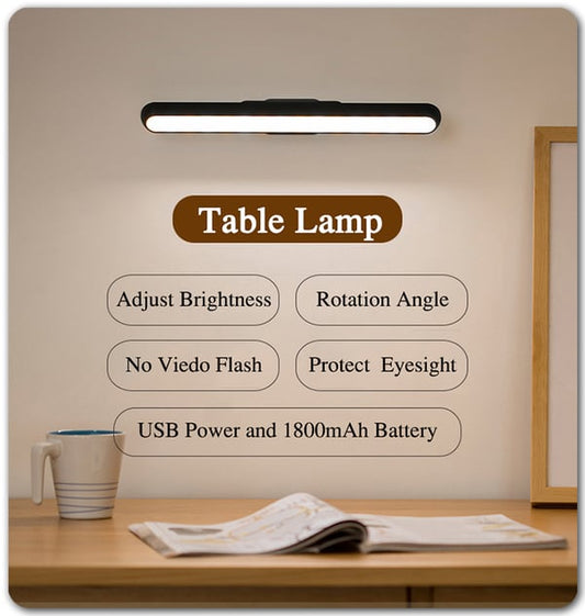 1+1 gratis - Wiederaufladbare, dimmbare Tischlampe für Büro oder Wohnzimmer