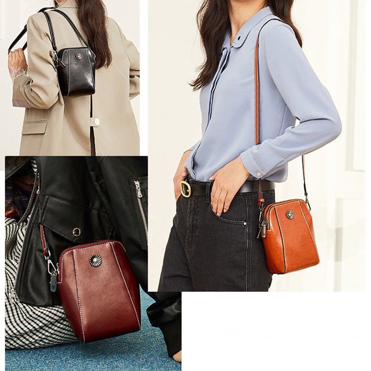 City Chic™ - Stylische Mini Crossbody Tasche aus Leder