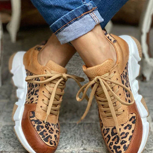 LENORA - Ortopädische Leopardenschuhe mit extra Unterstützung