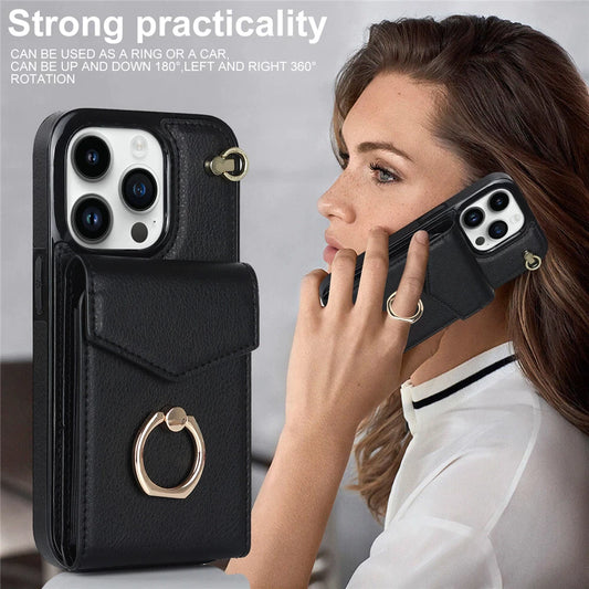 PremiumCase™ | Leder iPhone-Tasche mit Brieftasche