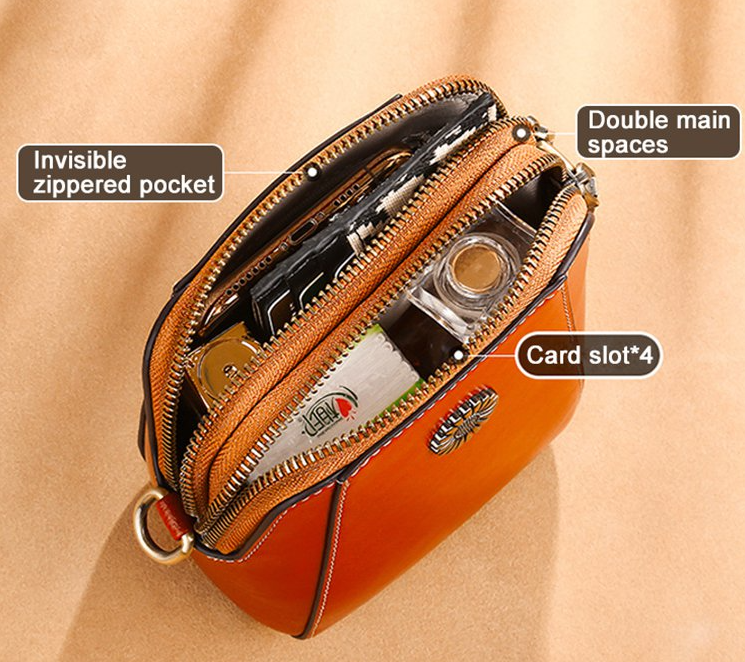 City Chic™ - Stylische Mini Crossbody Tasche aus Leder